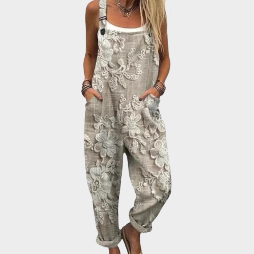 Comfortable Printed Dungaree