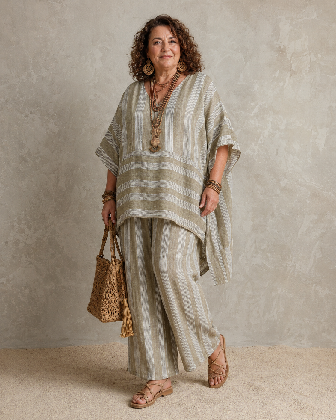Paisley™ | Bohemian Linen-Look 2-Piece Set