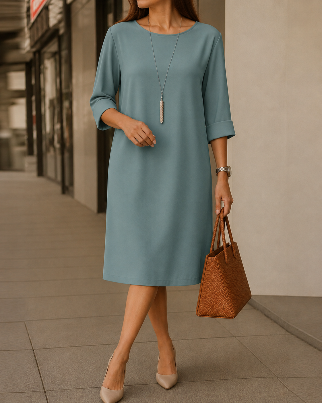 Susan™ | Tummy-Control Midi Dress with Pockets (1+1 FREE)