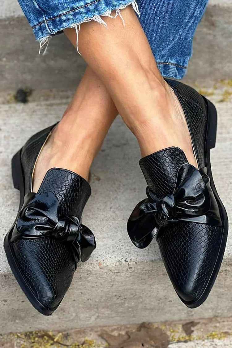 Diana™ | Elegant Orthopedic Loafers with Shiny Bow