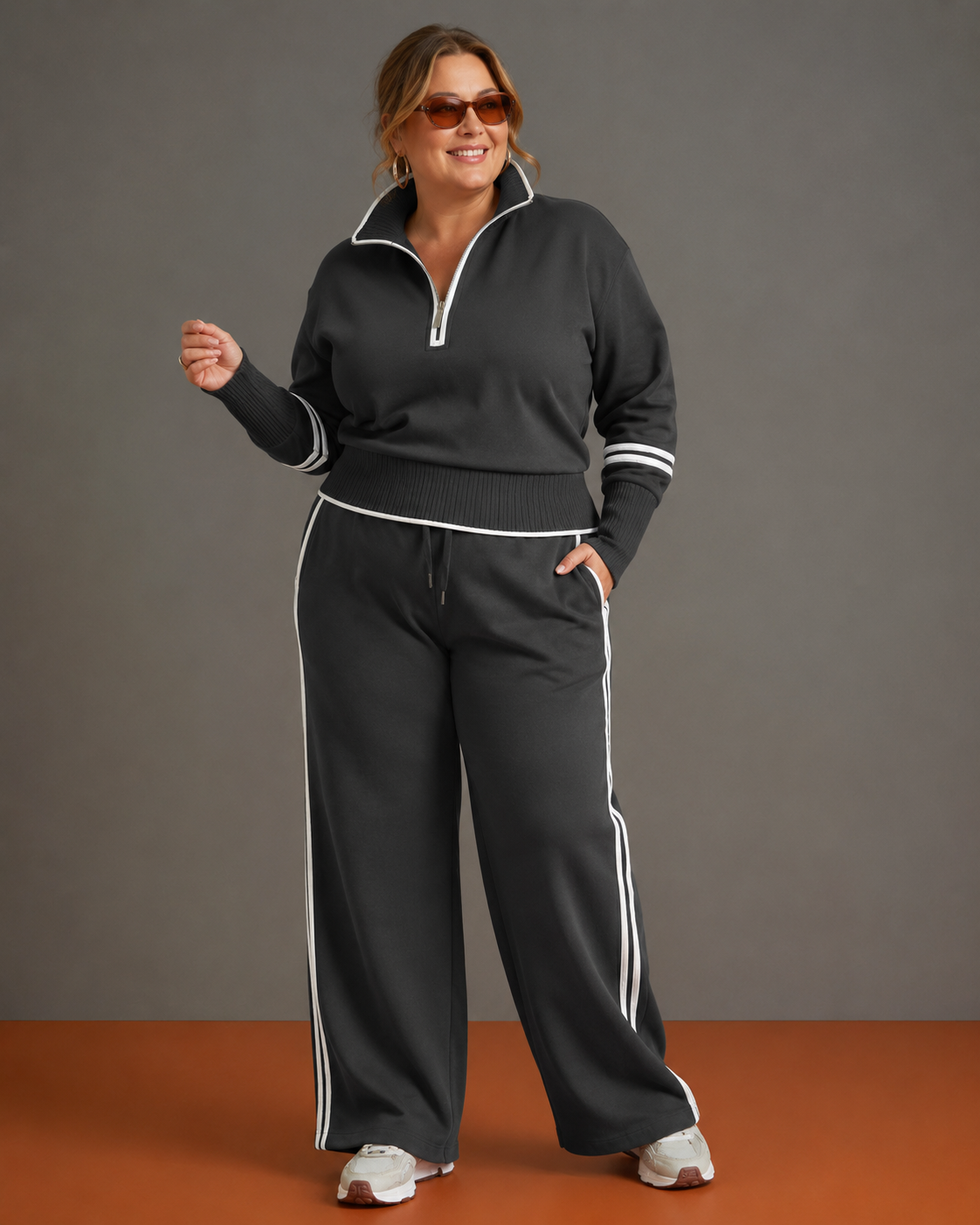Kayla™ | Relaxed Two-Piece Zip-Up Lounge Set