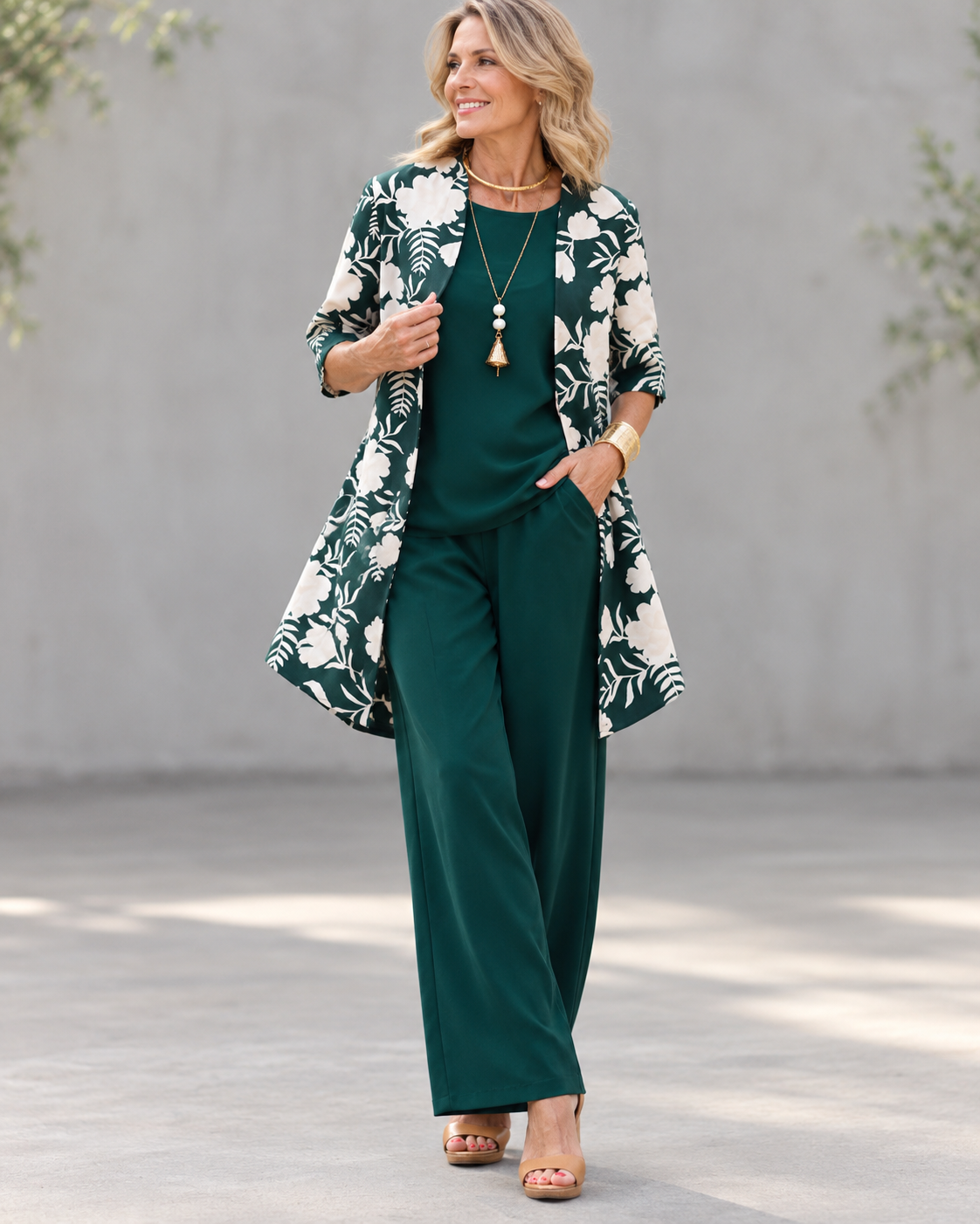 Patricia™ | Elegant 3-Piece Set with Cardigan and Trousers