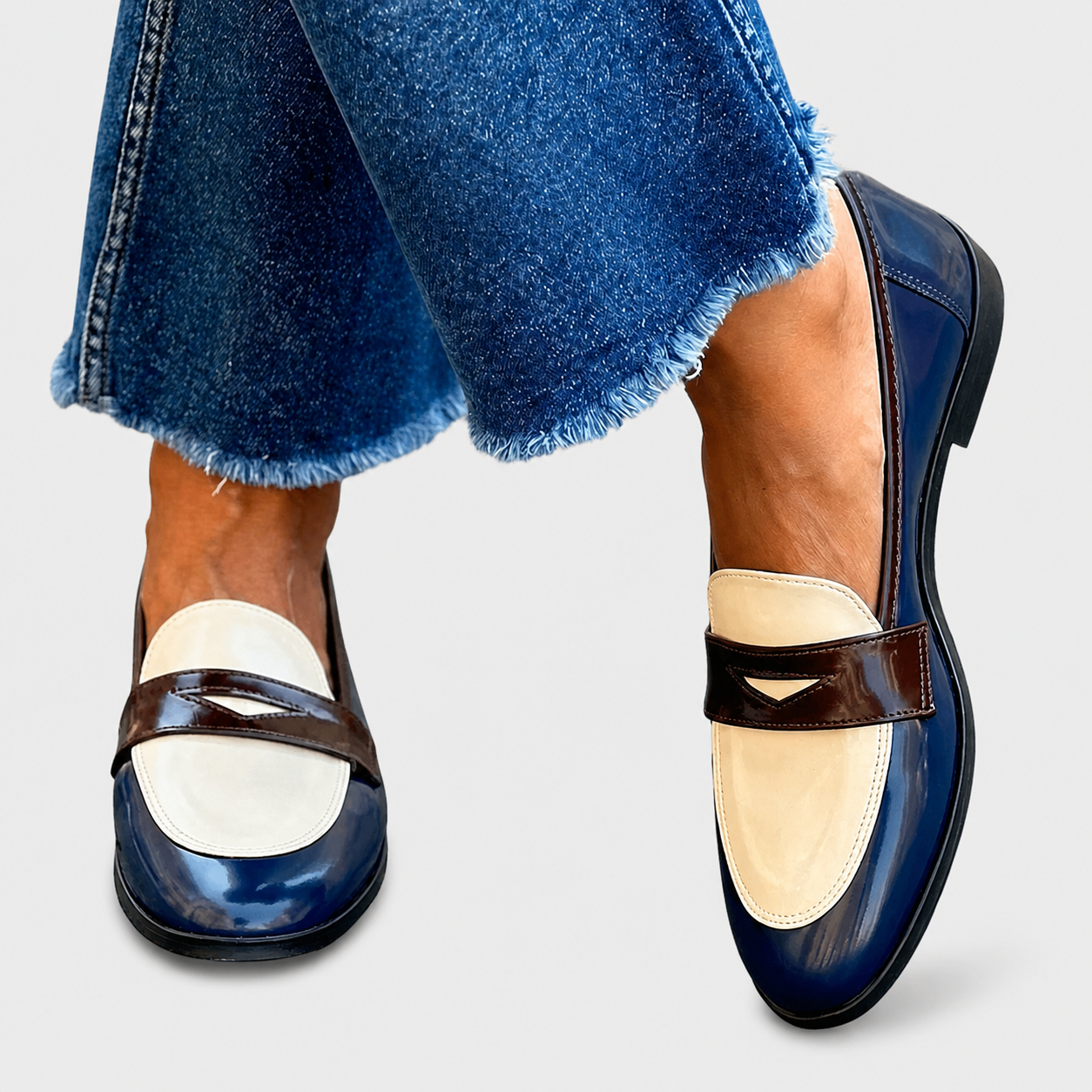 Claudia | Contrast Loafers
