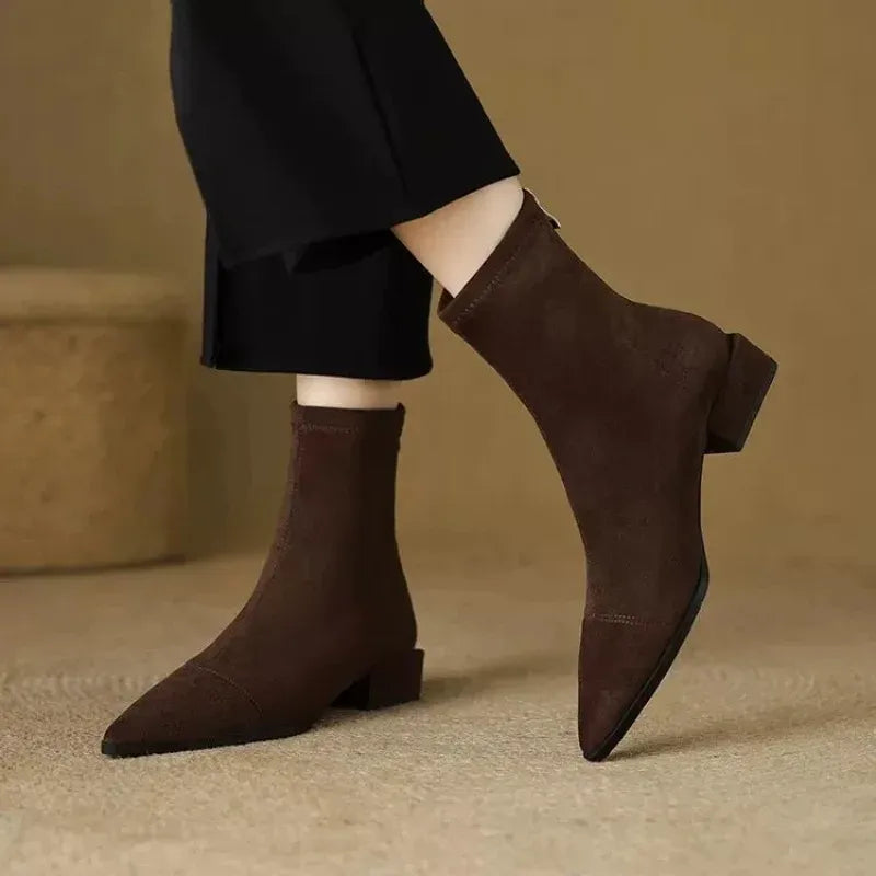 Linda™ | Orthopedic Suede Ankle Boots with Low Heel
