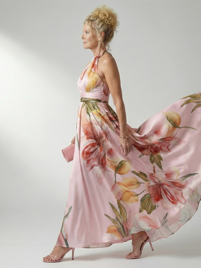 Rachel™ | Tummy-Flattering Floral Maxi Dress