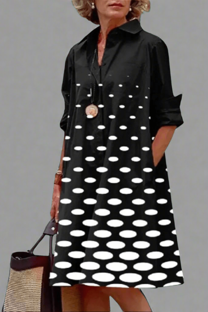 Coralie | Graphic Midi Dress