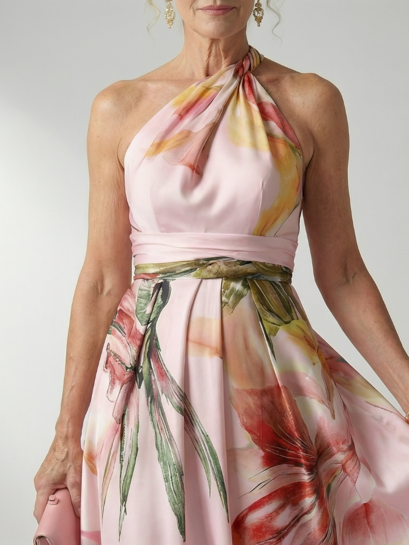 Rachel™ | Tummy-Flattering Floral Maxi Dress