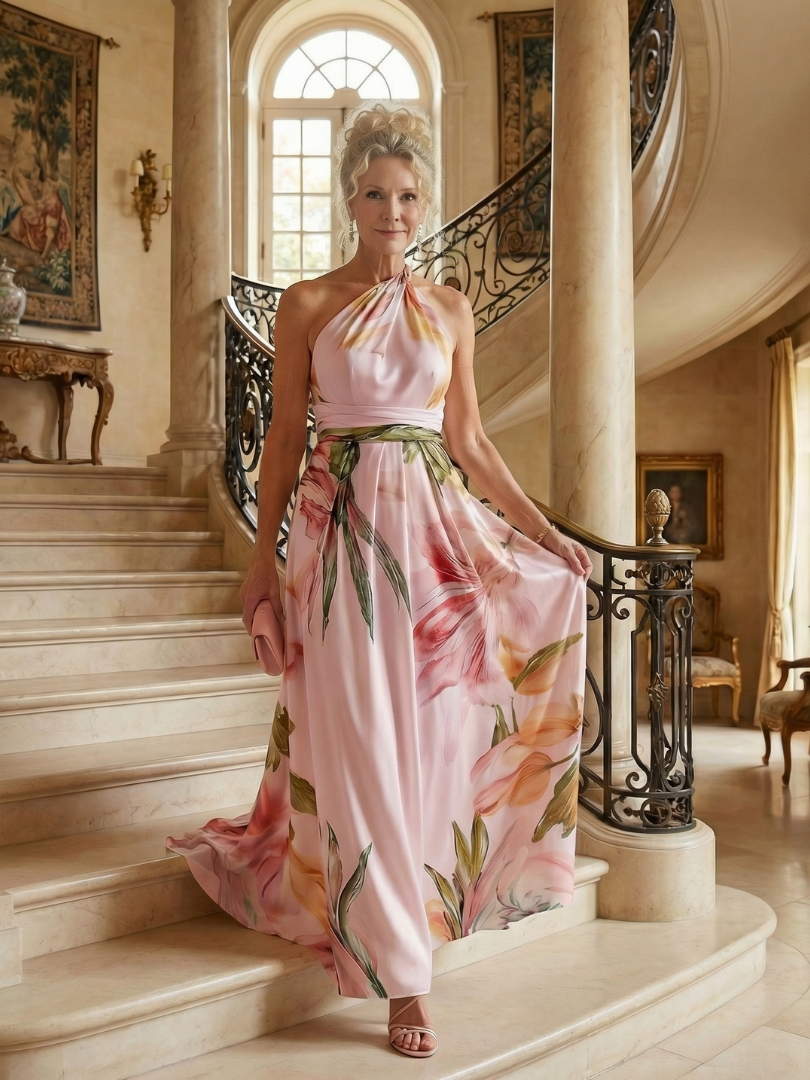 Rachel™ | Tummy-Flattering Floral Maxi Dress