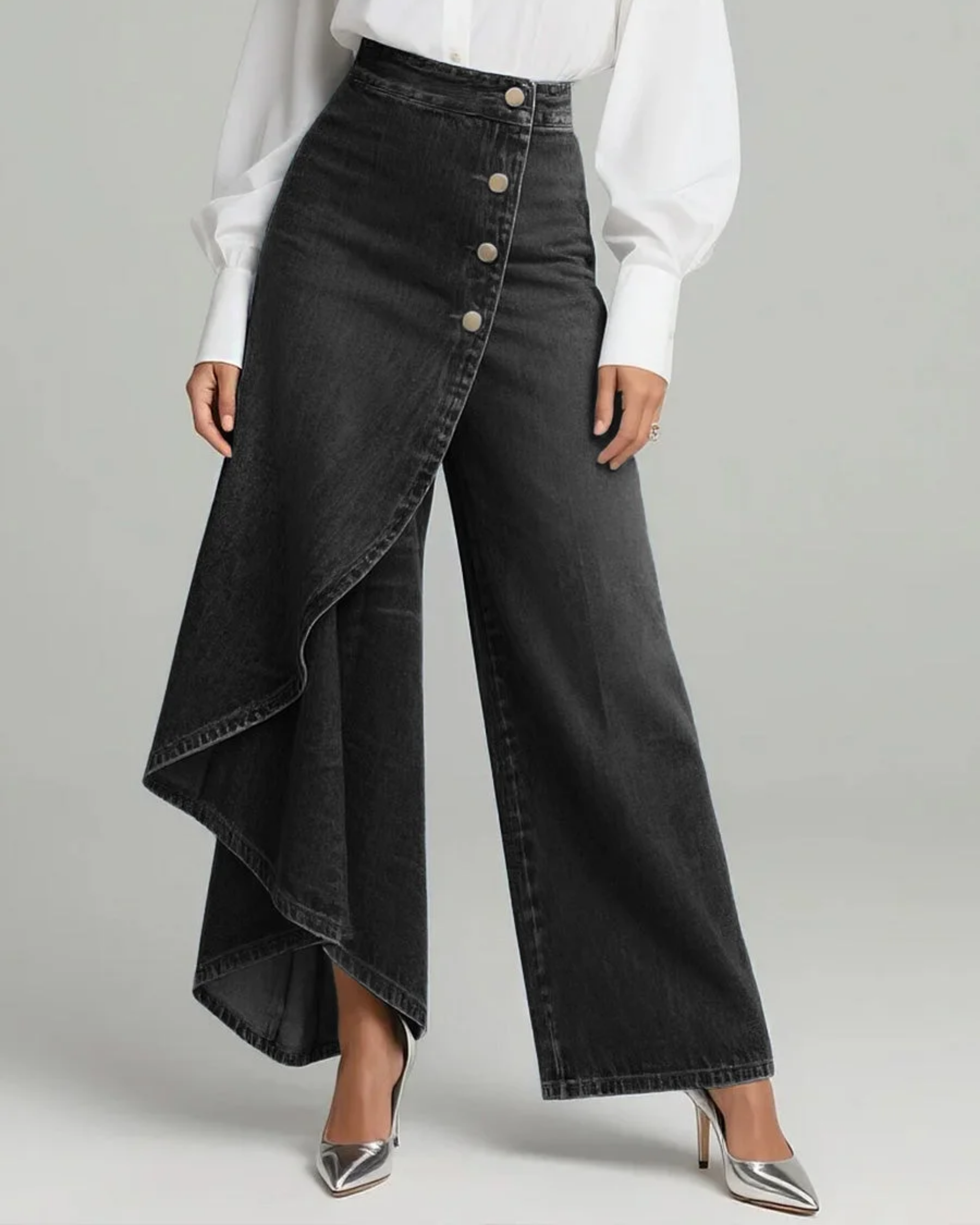 Audrey™ | Tie-Waist Denim Pants