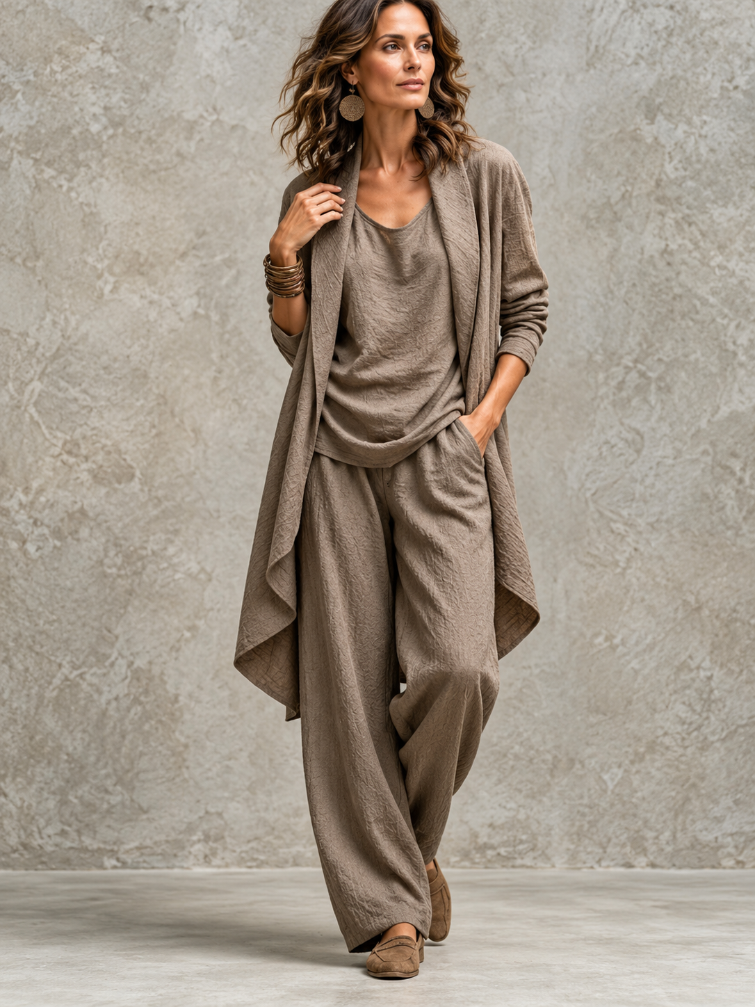 Donna™ | Elegant Three-Piece Set with Wide Trousers