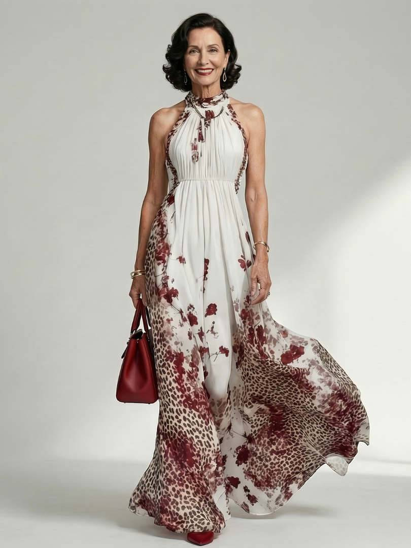 Marley™ | Tummy-Flattering Pleated Maxi Dress