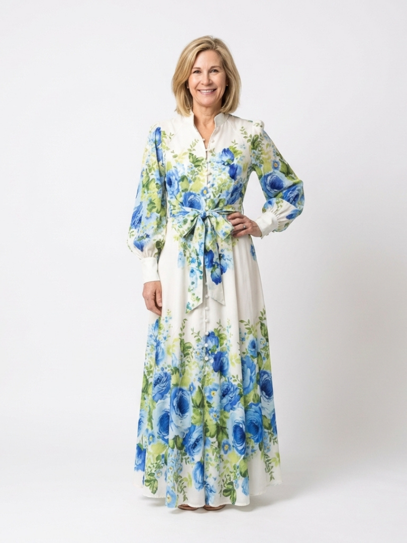 Harper™ | Tummy-Flattering Floral Maxi Dress