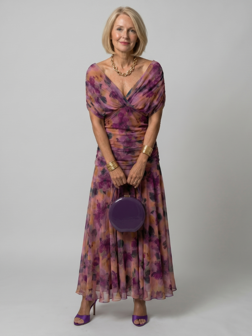 Samantha™ | Tummy-Flattering Midi Dress