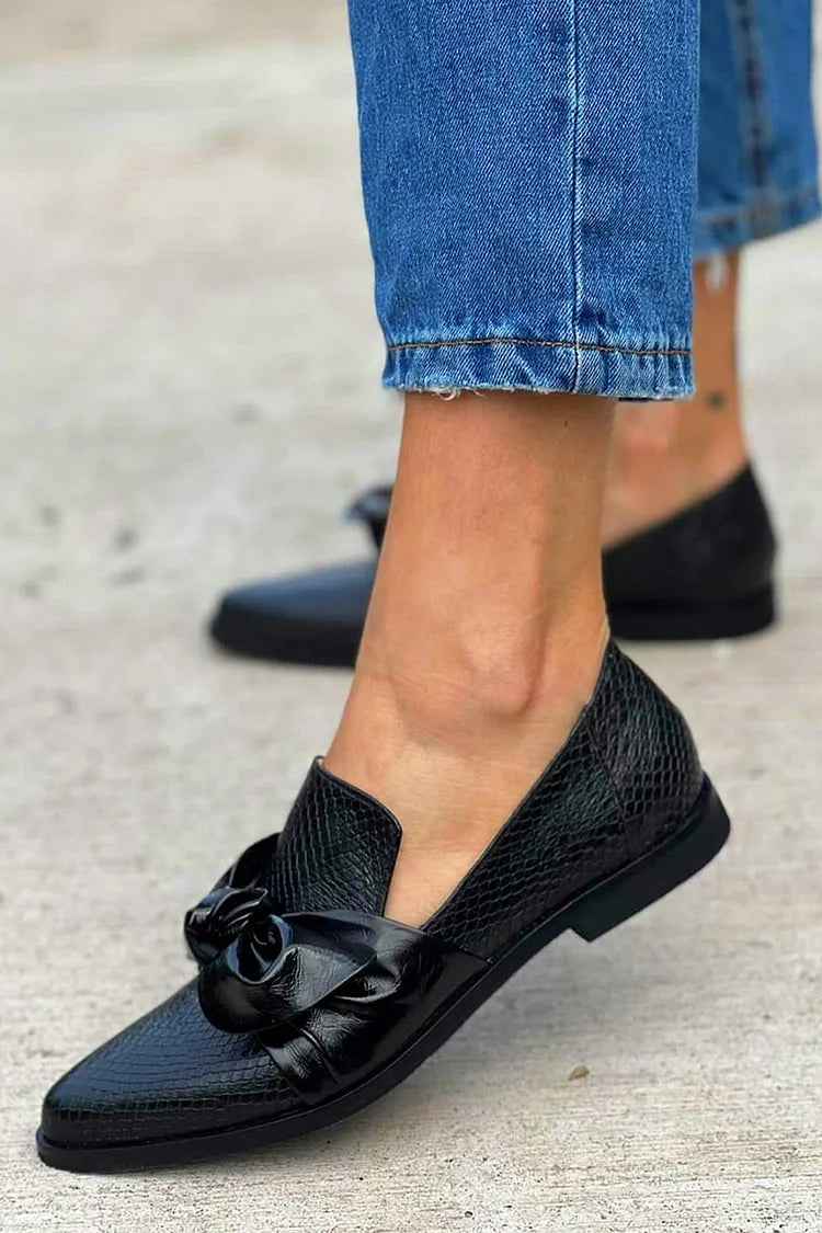 Diana™ | Elegant Orthopedic Loafers with Shiny Bow 2