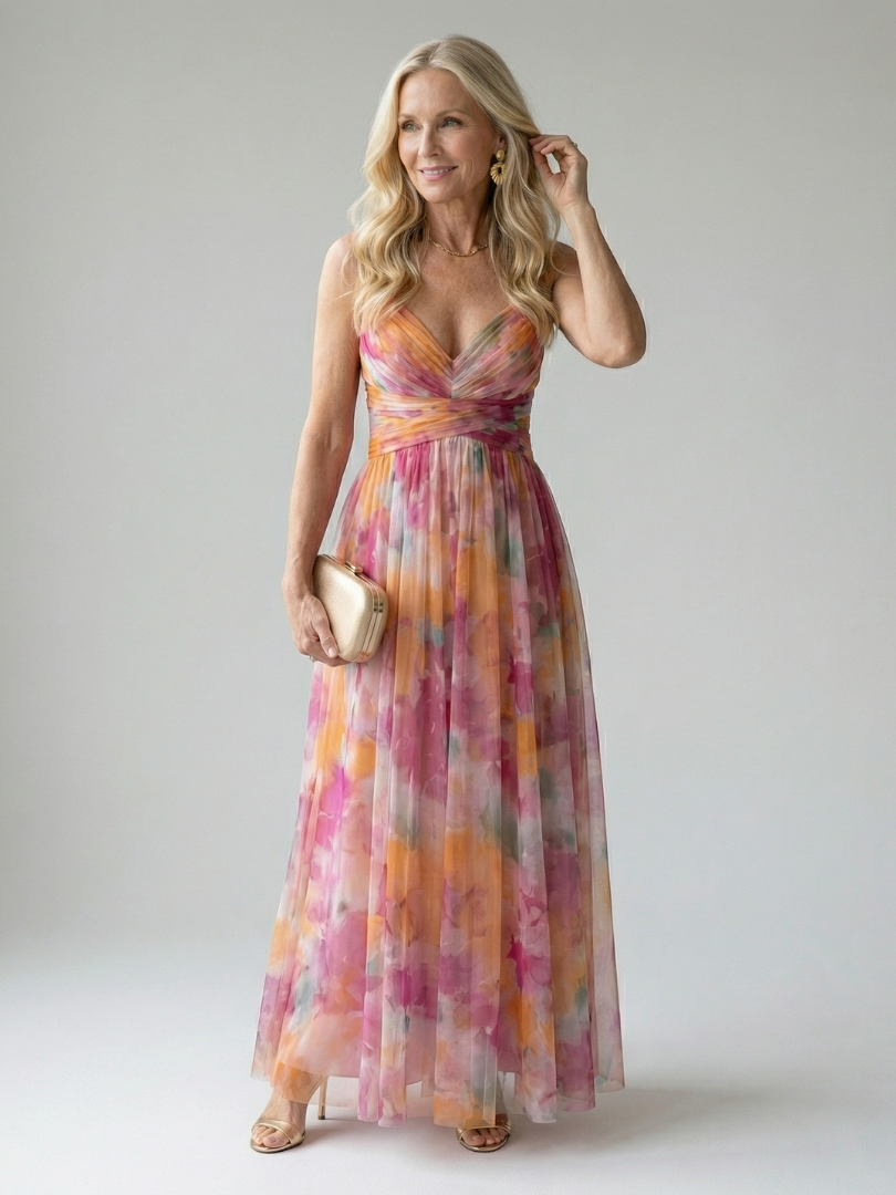 Megan™ | Tummy-Flattering Wrap Maxi Dress
