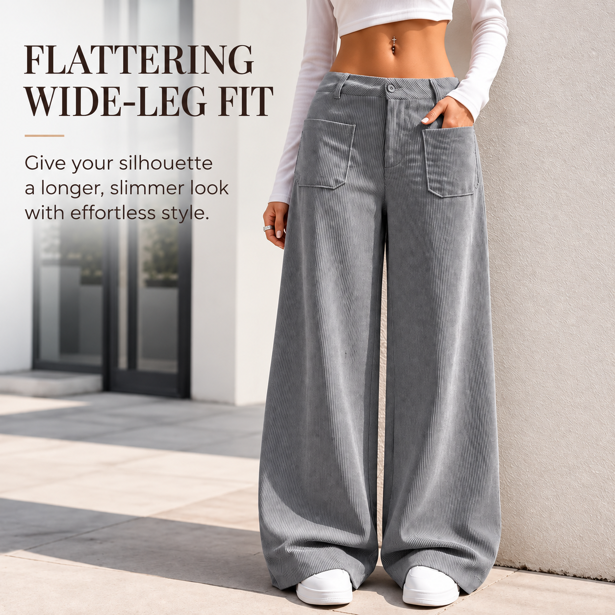 Hazel™ | Comfortable Wide Leg Pants with Pockets