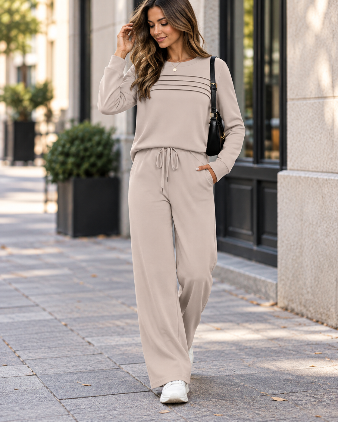 Deborah™ | Comfortable Two-Piece Set With Wide Pants
