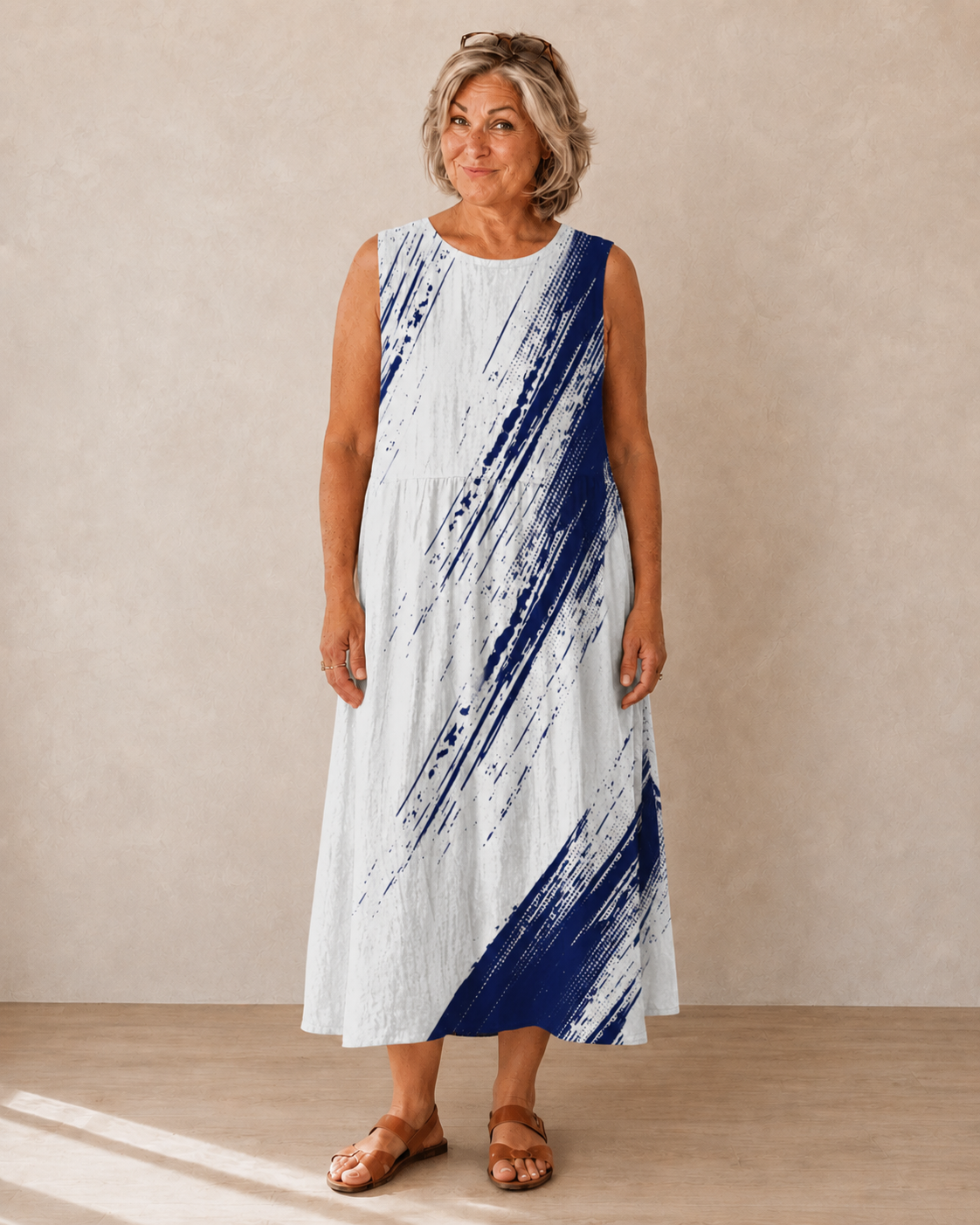Charlotte™ | Lightweight Floral Midi Dress with Tummy Control