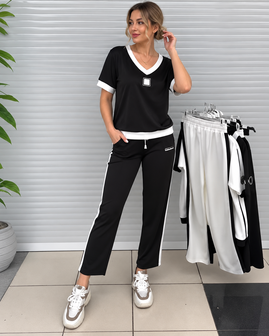 Linda™ | Comfortable Two-Piece Set with V-Neck