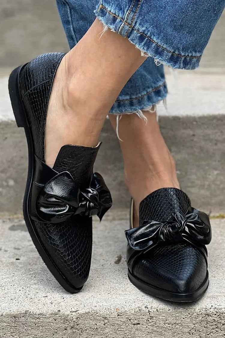 Diana™ | Elegant Orthopedic Loafers with Shiny Bow 3