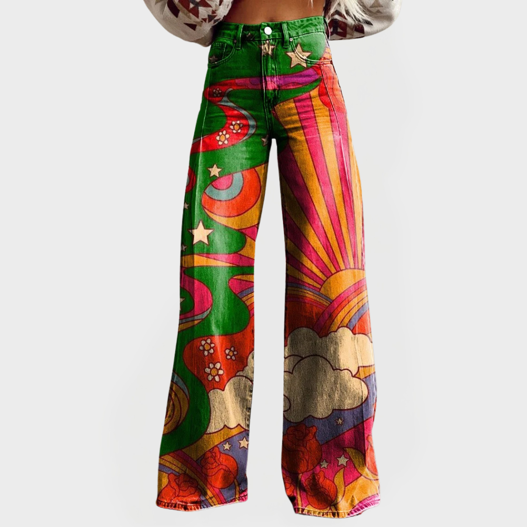 Trendy Wide-Leg Jeans