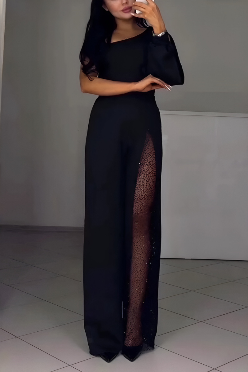 Ines modern wide-leg jumpsuit side view