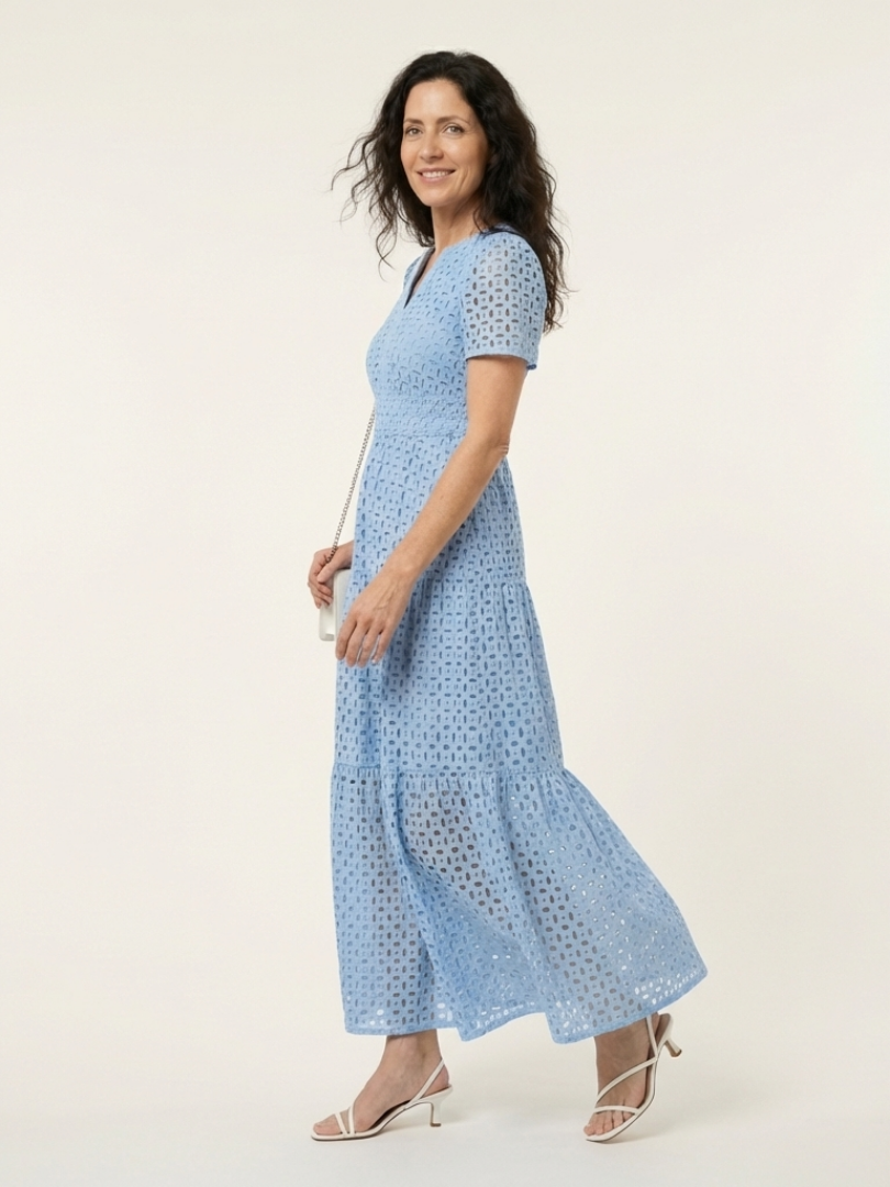 Brielle™ | Tummy-Flattering Layered Midi Dress
