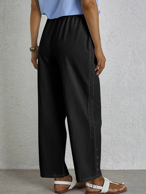 Shania - Relaxed Pants with Buttons