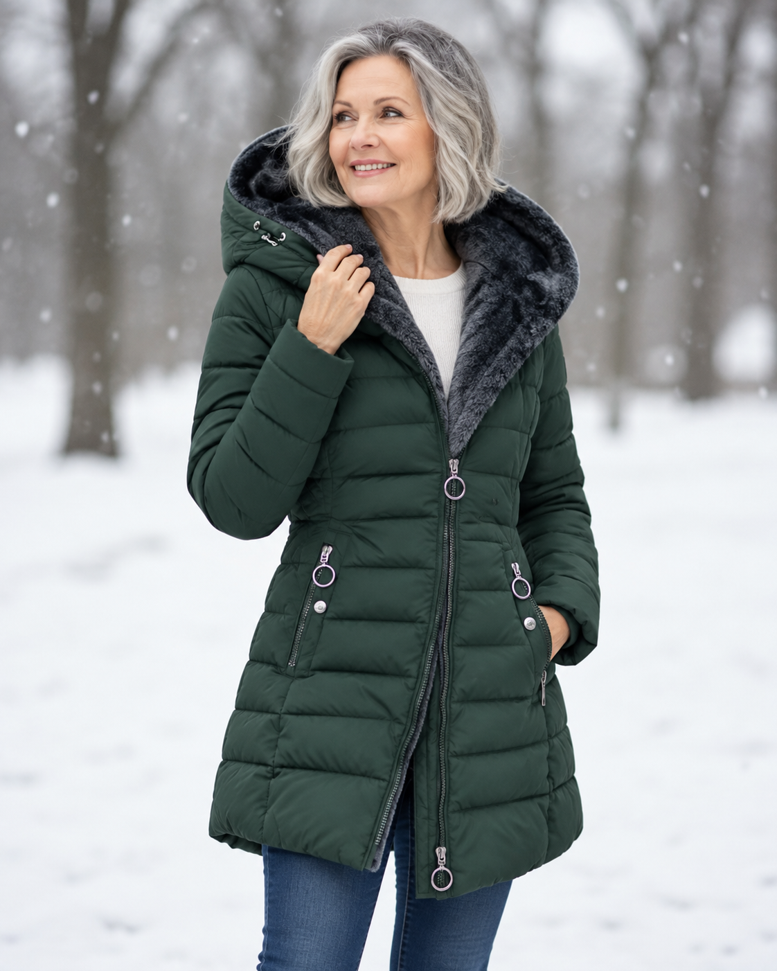 Lily™ | Warm Padded Winter Jacket with Hood