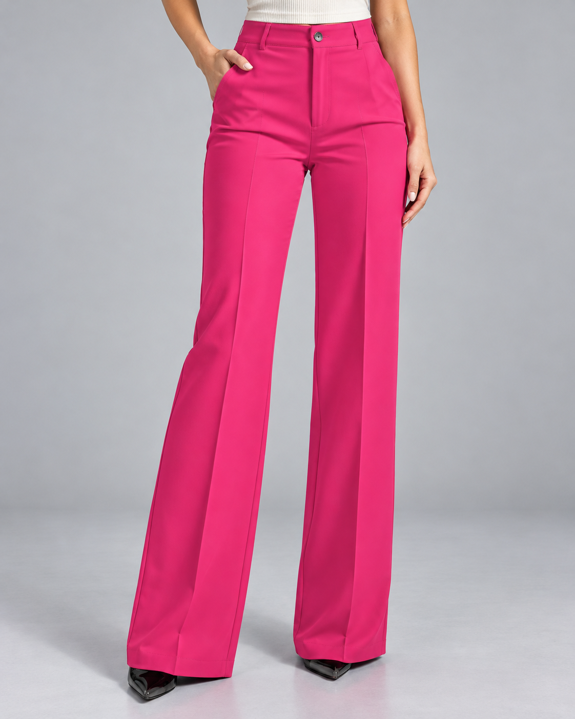 Donna™ | High-Waisted Wide Leg Trousers