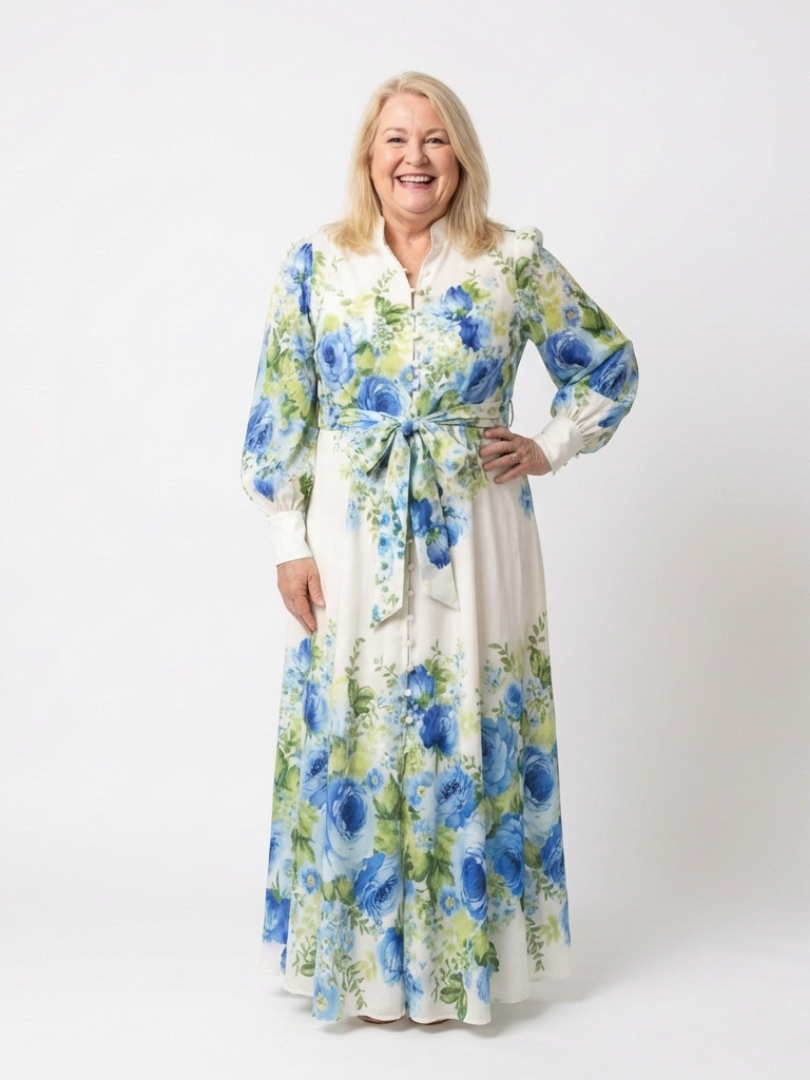 Harper™ | Tummy-Flattering Floral Maxi Dress