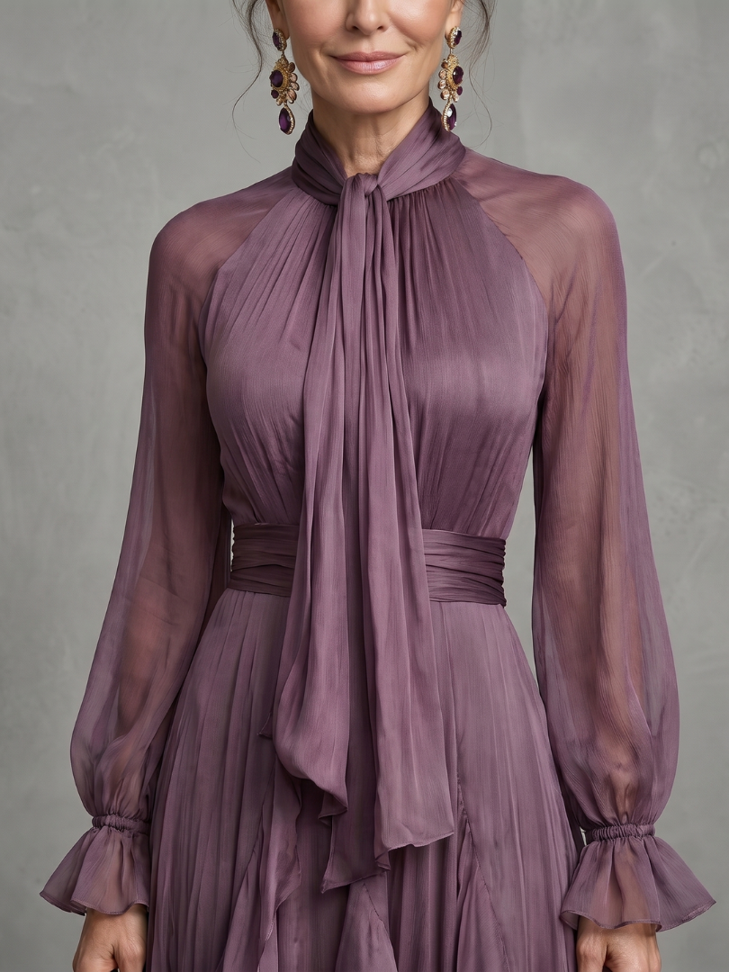 Katherine™ | Tummy-Flattering Ruffled Maxi Dress
