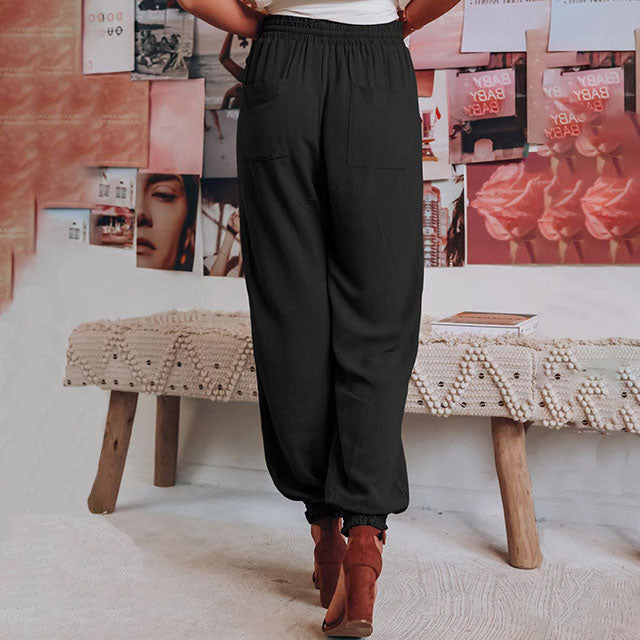 Kaeli – Elegant Jogging Pants with Drawstrings