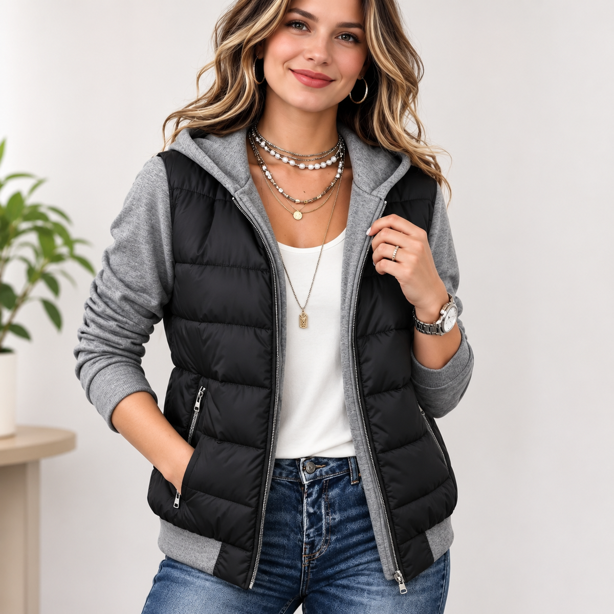 Donna™ | Padded Jacket with Hood
