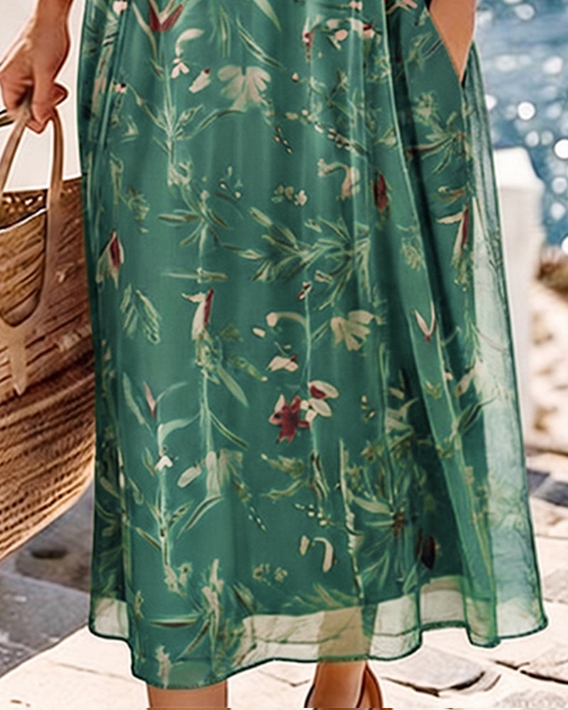 María | Loose and Light Floral Midi Dress
