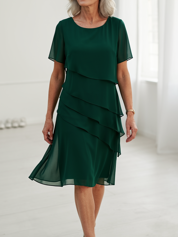 Lorraine™ | Tummy-Flattering Ruffle Dress