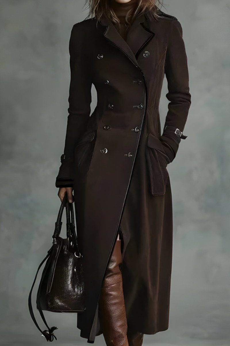 Chloe™ | Stylish Tailored Long Coat