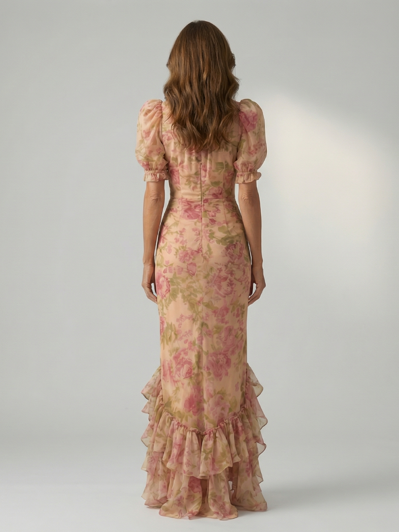 Ashley™ | Tummy-Flattering Floral Maxi Dress