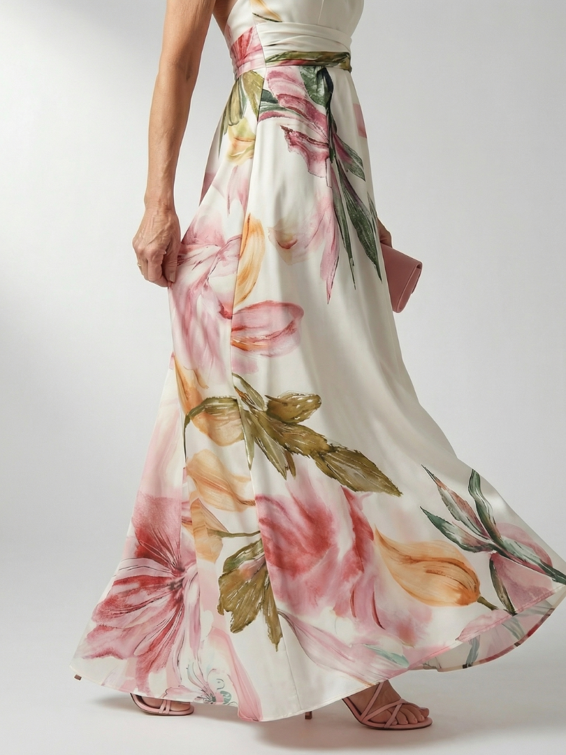 Rachel™ | Tummy-Flattering Floral Maxi Dress