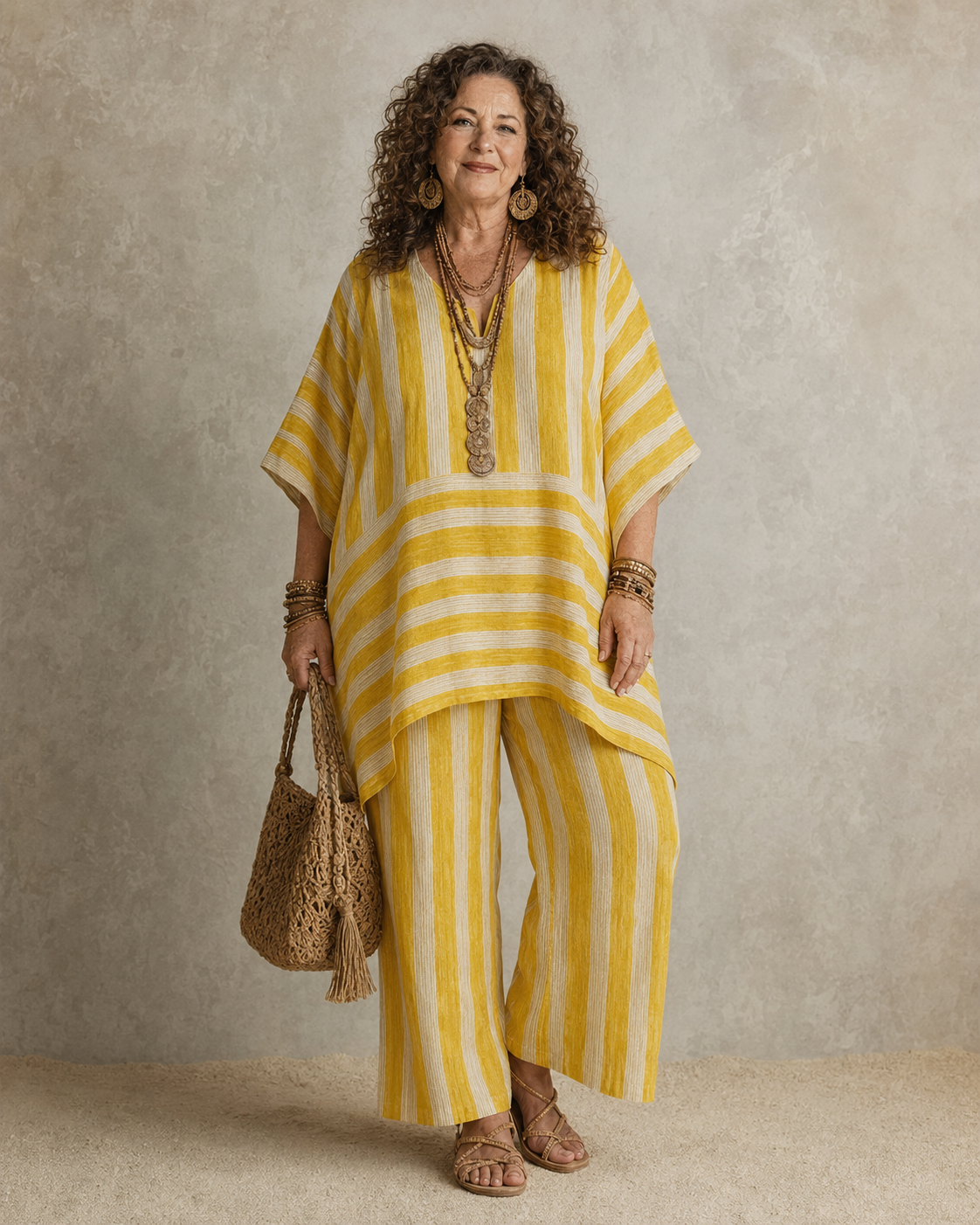Paisley™ | Bohemian Linen-Look 2-Piece Set