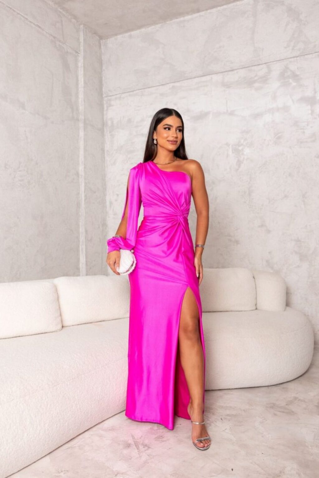 Riley™ | One-Shoulder Maxi Evening Dress