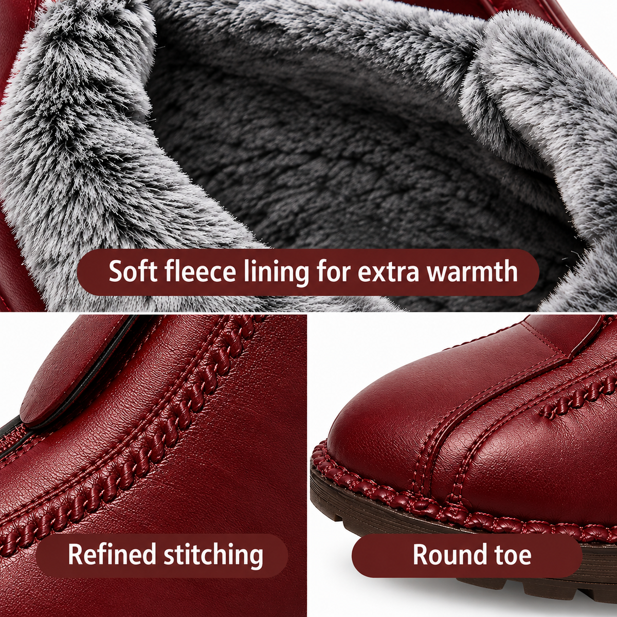 Sandra™ | Orthopedic Leather Ankle Boots with Zipper