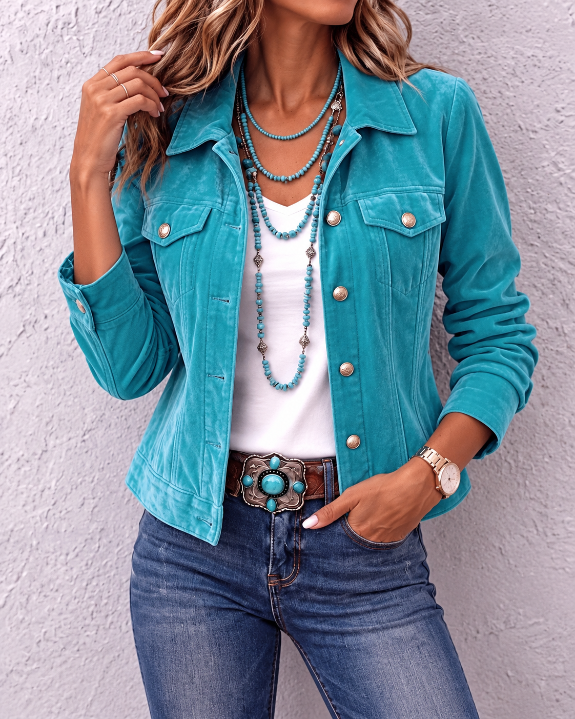 Karen™ | Elegant Velvet Jacket