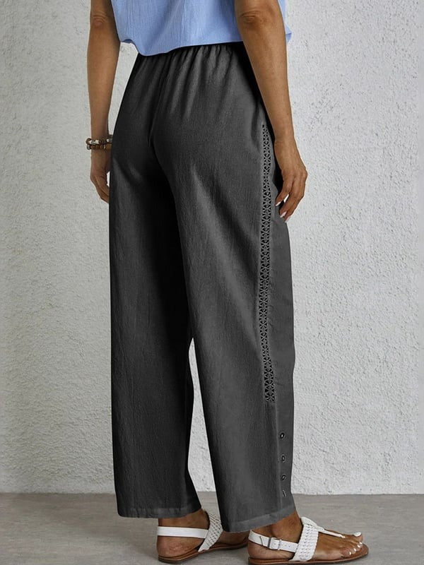 Shania - Relaxed Pants with Buttons