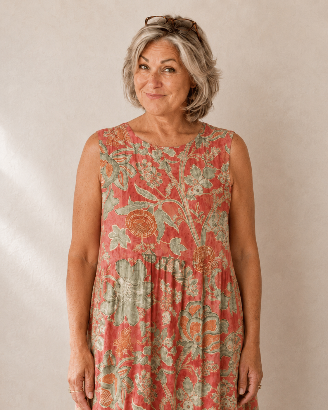 Charlotte™ | Lightweight Floral Midi Dress with Tummy Control