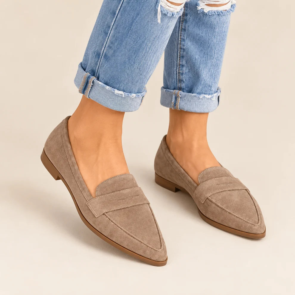 Patricia™ | Orthopedic Suede Slip-Ons with Pointed Toe