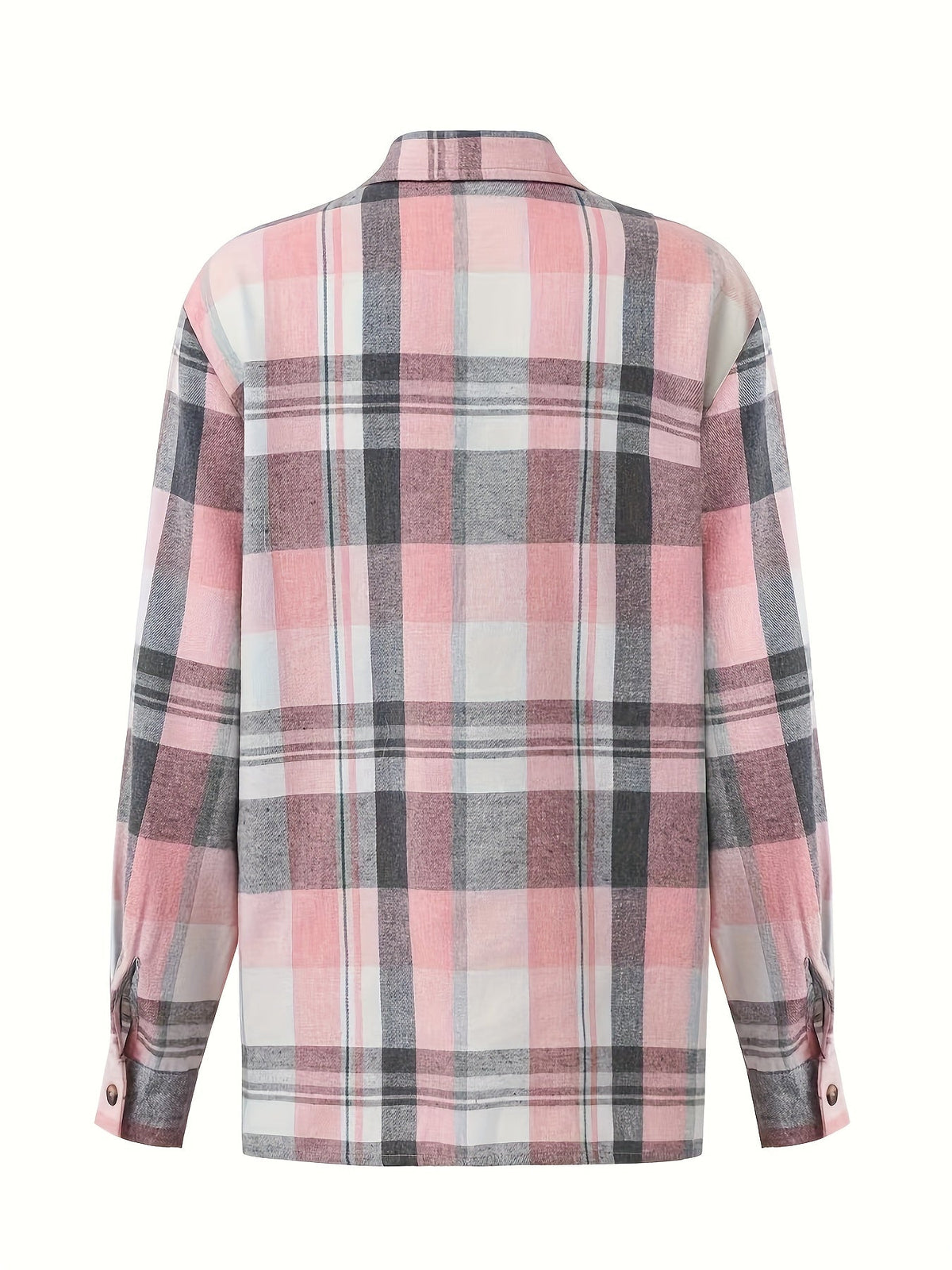 Frances™ | Relaxed Long Checkered Blouse 6