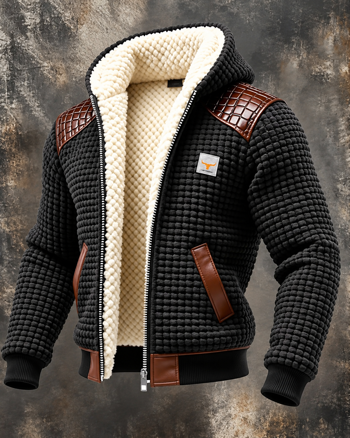 Clark™ | Warm Padded Cardigan with Teddy Lining