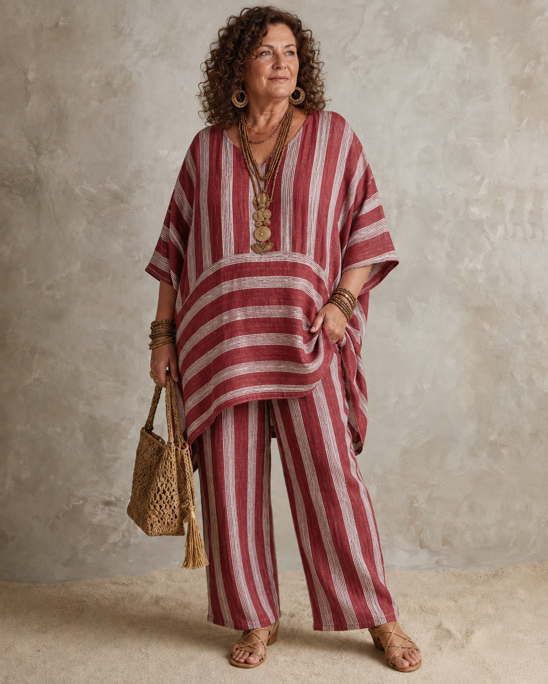 Paisley™ | Bohemian Linen-Look 2-Piece Set