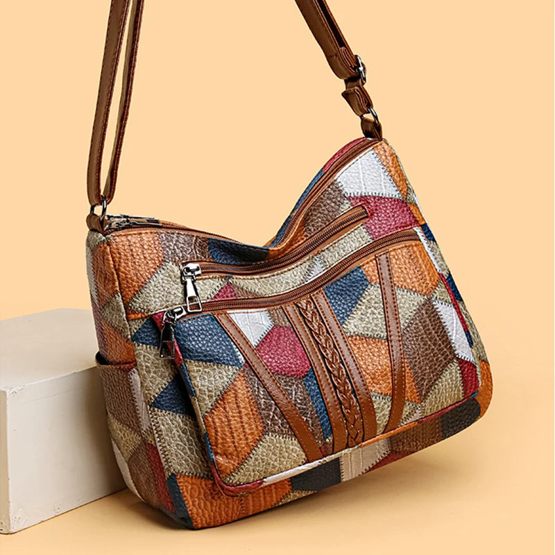 Linda™ | Colorful Patchwork Shoulder Bag 6